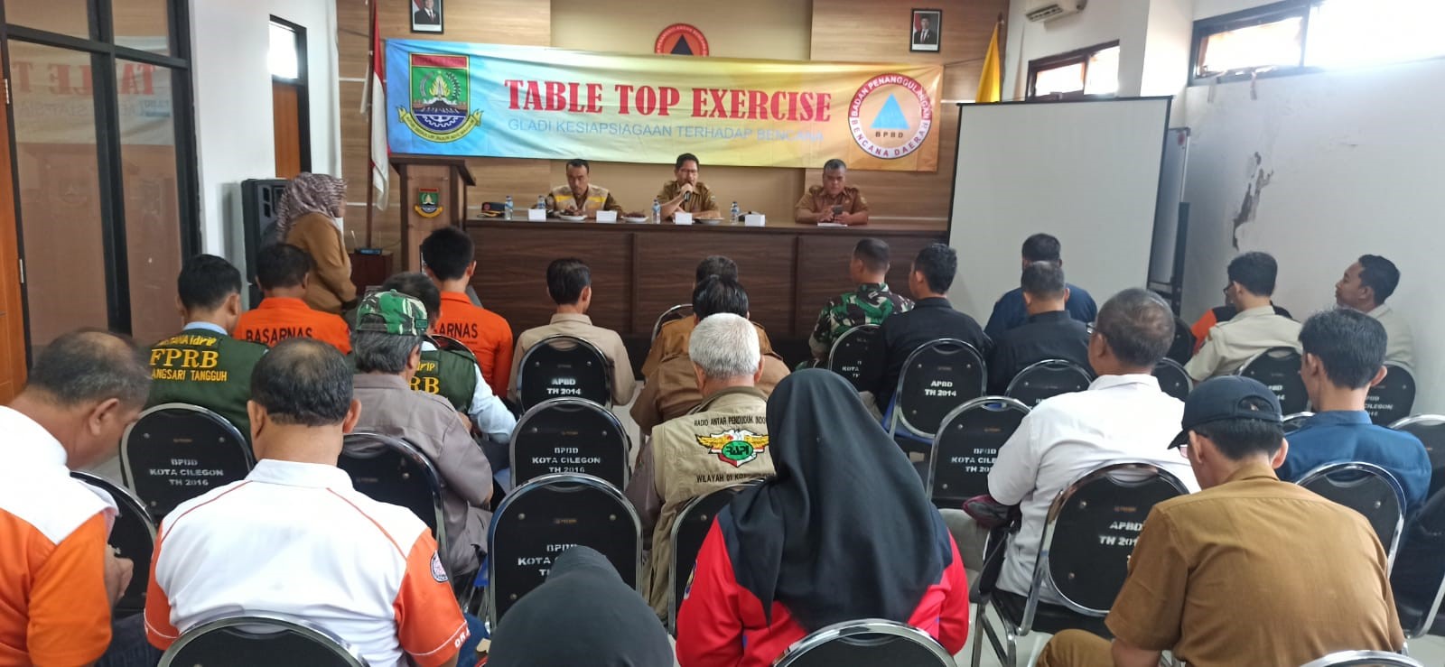 BPBD KOTA CILEGON MENYELENGGARAKAN KEGIATAN  TABLE TOP EXERCISE (TTX) KOTA CILEGON TAHUN 2024